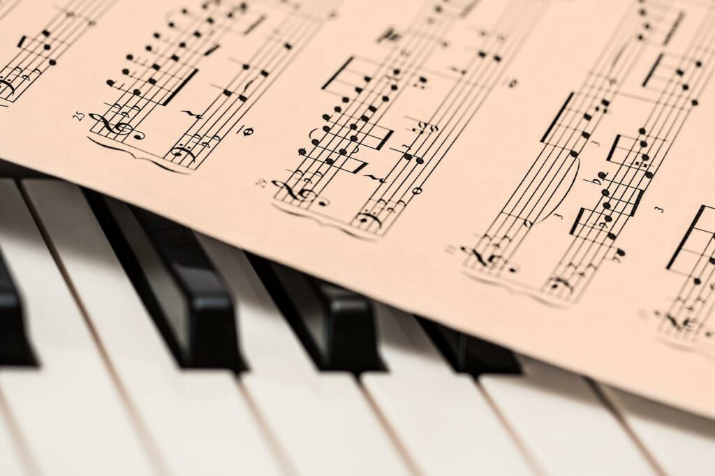 Klavier Musiknoten klassische Musik Besser lernen und konzentrieren mit Musik